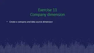 Jet Analytics Basic - Exercise 11 Create a company dimension