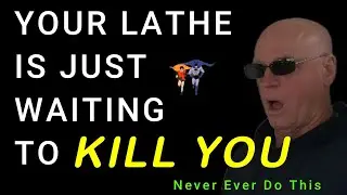 Lathe Safety - How to use emery cloth on a lathe and avoid potential injury. #lathe #lathemachine