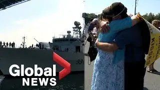 A bittersweet homecoming for the crew of the HMCS Fredericton