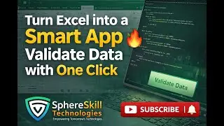 🔥 Turn Excel into a Smart App 🔥 Validate Data with One Click