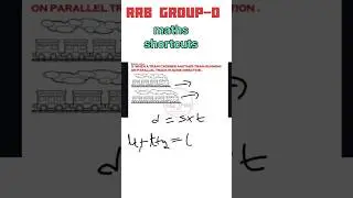 rrb Group-D maths trains concept #groupd2025 #railwaygroupd