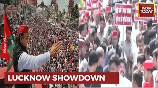 Samajwadi Party Plans March To Assembly; Massive Police Deployment In Lucknow