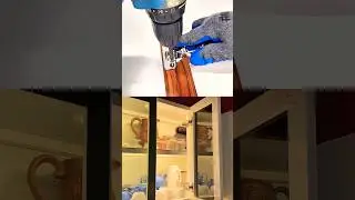 Aluminium cabinet door hinges installation #shorts #aluminiumfabrication #diy #tricks #machine