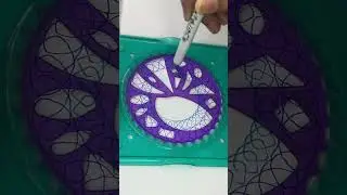 The Beauty of Motion in Every Line: Relaxing ASMR Spiral Art. #art #asmr #spirograph #shorts #2024