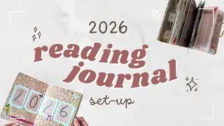 2026 Reading Journal Set-up 📖 bullet journal ideias, aesthetic challenges & tbr books
