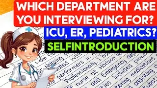 How to Introduce Yourself in a Nursing Interview | Sample Answers & Tips 2026 🏥