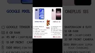Google pixel 9A &  oneplus 13s  #mobile #google #oneplus #android