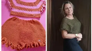 Blusa ou cropped do conjunto festa mega f&aacute;cil econ&ocirc;mica para iniciantes 