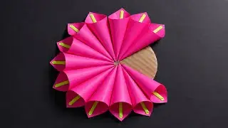 Beautiful DIY Paper Flower Wall Hanging | Easy Paper Craft for Home Decoration
