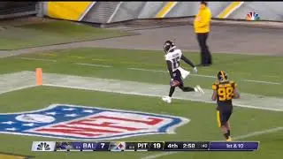 Marquise Brown 70 Yard Touchdown From Trace McSorley | Ravens vs. Steelers | NFL