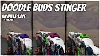 DOODLE BUDS Stinger Gameplay ( All Variants ) - VALORANT