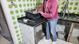 Granite Lighting Sink Installation #Kitchen