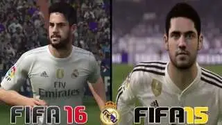 FIFA 16 vs FIFA 15 Faces | Real Madri  | Face Comparison | HD 720p