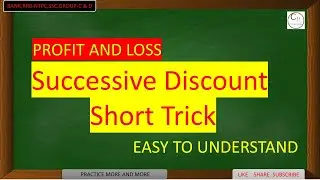 PROFITANDLOSSLecture-02 |Discount Concepts & ShortTricks |#competitiveexam#profitandloss#shorttrick