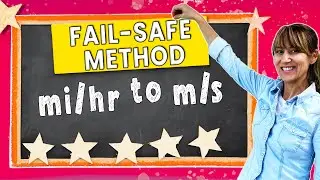 Change Miles per Hour to Meters per Second | Multi-Step Conversion mi/hr to m/s
