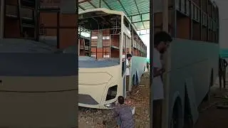 Bus body building making process in india | bus body builders in india | bus body making video