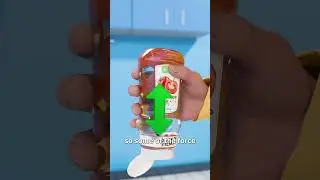 Выдавливаем весь кетчуп с помощью физики 😮