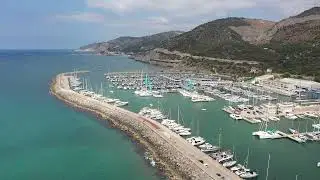Port Ginesta drone view