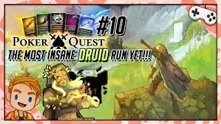 THE MOST INSANE DRUID RUN YET!!! | Let's Play Poker Quest | Part 10