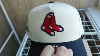 Бейсболка New Era 9FORTY A-Frame Boston Red Sox All Star Game 1999 Cream-Navy/Grey UV Snapback Cap