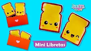 DIY - MINI LIBRETAS con forma de PAN  - Back to School ideas
