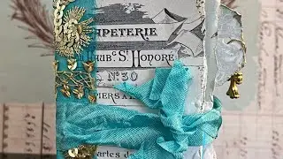 Mini Journal using laceboutique1 printables