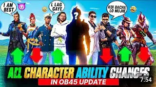 😵😵😯😯all character abuilty changes in ob45 update #viral #viral #trending #trending #freefire
