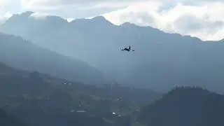 RC Starfighter F-104 Germany Marine Scale Turbine Model in a beautiful Scenery Meiringen