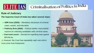 Criminalisation of Politics simplified | GS-II | Indian Polity