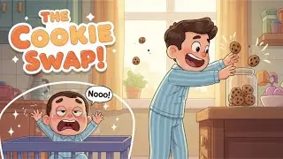 The Cookie Swap 🍪 | Funny Dad and Toddler Body Switch! | Family Cartoon Animation
