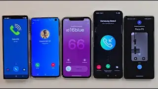 Incoming call Samsung Galaxy ZFlip 5 iPhone XR FaceTime WhatsApp Google Duo Telegram BiP