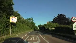 Driving On The B4084 Between Worcester & Pershore, Worcestershire, England 4th June 2021