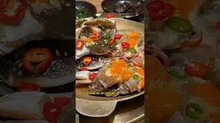 trying raw marinated crab in Korea 🦀
