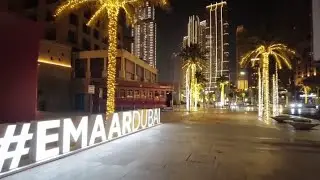 Dubai beautiful night walk | #dubai #downtown #dubai2020 #dubainight #enjoy #peaceful #uae  #uae🇦🇪