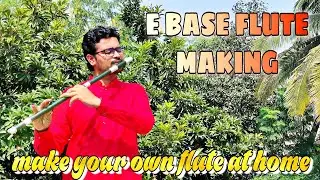 E base flute making 100% perfect tuning|E base flute measurements|PVC pipe flute measurements 🎶🎶🎶