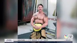 Local firefighters pose for charity calendar