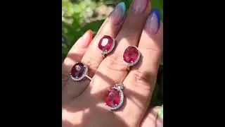 Натуральный кроваво-красный рубин премиум класса,11*9мм 🌺17500р🌺 р.19 #рубин