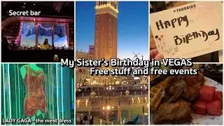 Birthday celebrations in Vegas, ICONIC Lady Gaga Meat Dress - VEGAS TRAVEL VLOG