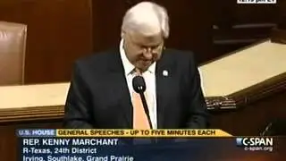 Congressman Marchant floor speech supporting H.R. 459 Federal Reserve Transparency Act