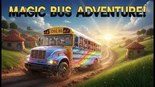The Magic Yellow Kids School Bus | Color Changing Bus Adventure | Funny Kids Story 3D Cartoon