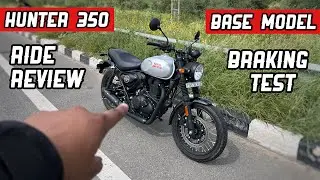 RE Hunter 350 Retro Ride Review - Braking के नाम पे 😒 !! All Details !
