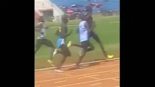 Asbel Kiprop in 1500m national final with Calisters Ndiwa from ECO running team.