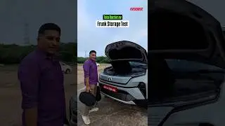 Tata Harrier.ev Frunk Storage Test #overdrive #harrierev