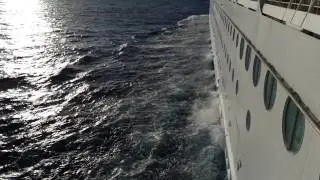 Freedom of the Seas  -  Fly Bridge Port Side View  -  (5 minutes 4K)