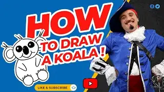 How to Draw a Koala Bear, Captain Colorwave, Sydney Harbour, Australia 4K