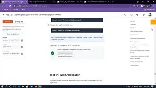 Qwiklab:App Dev: Deploying the Application into Kubernetes Engine - Python[GSP188]