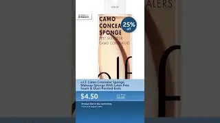 e.l.f. Camo Concealer Sponge, Makeup Sponge With Latex Free Foam & Dual-Pointed Ends