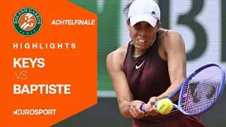 Madison Keys - Hailey Baptiste | Highlights deutsch | Achtelfinale | French Open 2025