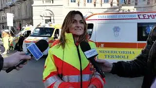 Sirene e ambulanze del 118 protestano in piazza a Campobasso - 28/12/2022
