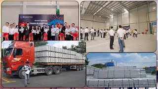 KHAI TRƯƠNG NHÀ MÁY BRENNTAG - VÁCH NGĂN CHỐNG CHÁY ALC KT 4000x600x100mm